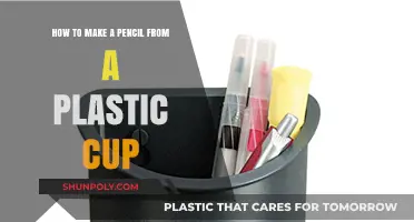 Creative Recycling: Crafting a Pencil from a Plastic Cup