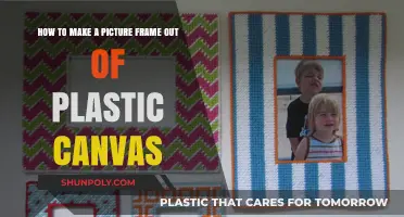 Crafting a Durable Picture Frame Using Plastic Canvas: A DIY Guide