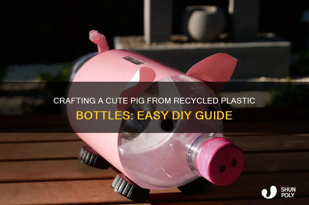 how to make a pig with a plastic bottle