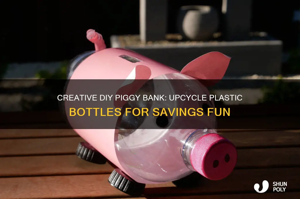 how to make a piggy bank using plastic bottles