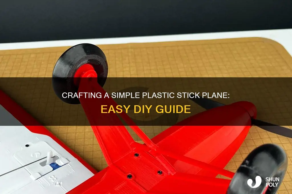 how to make a plane with plastic sticks