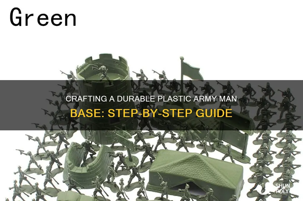 how to make a plastic army man base