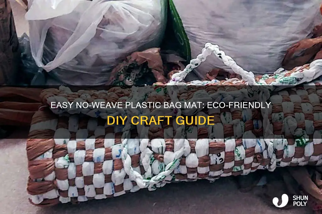 how to make a plastic bag mat without weaving