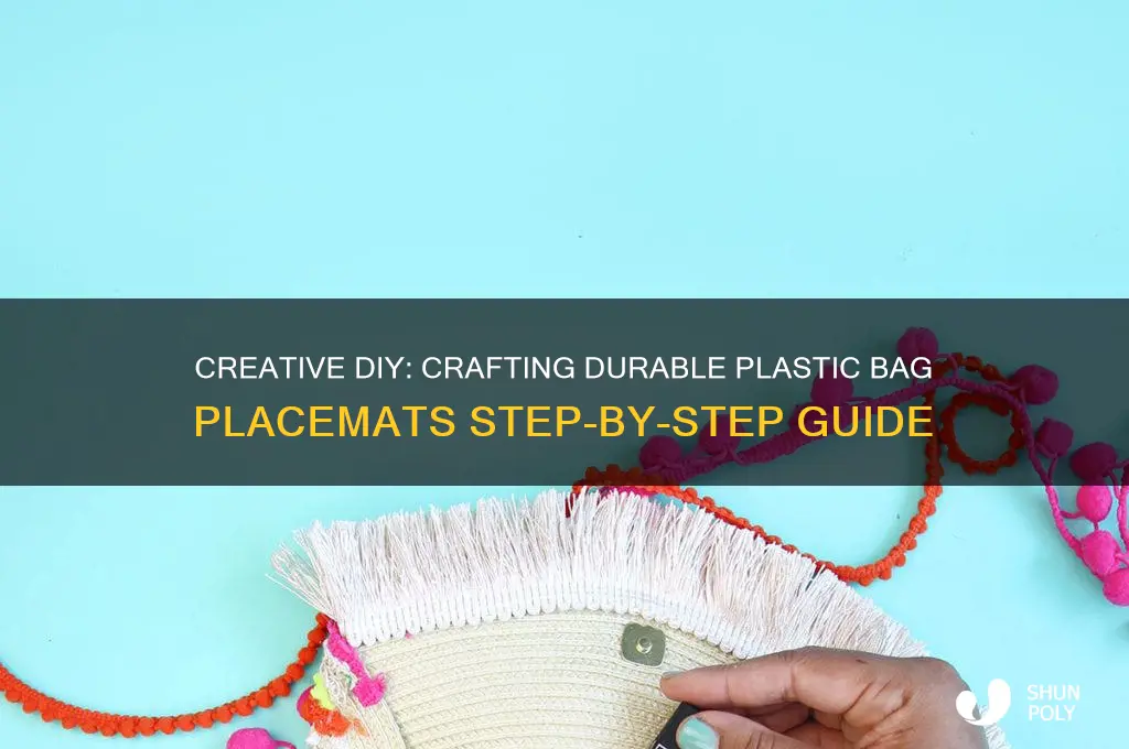 how to make a plastic bag placemat