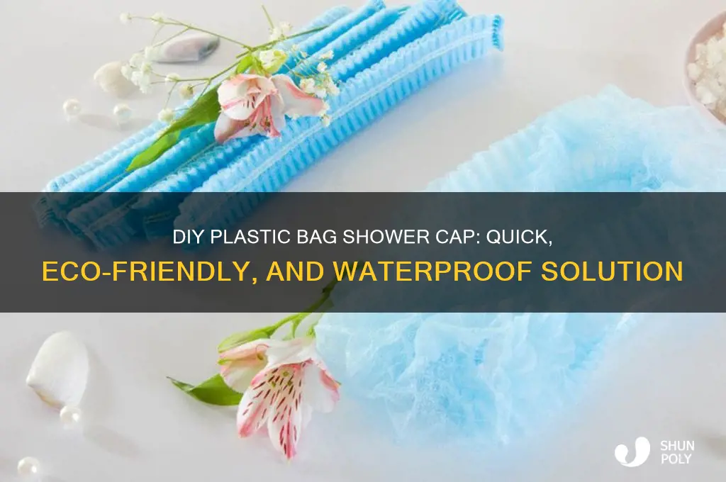 how to make a plastic bag shower cap