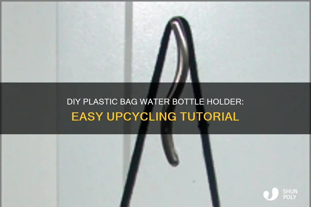 how to make a plastic bag water bottle holder