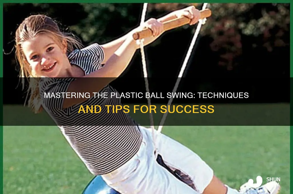 how to make a plastic ball swing