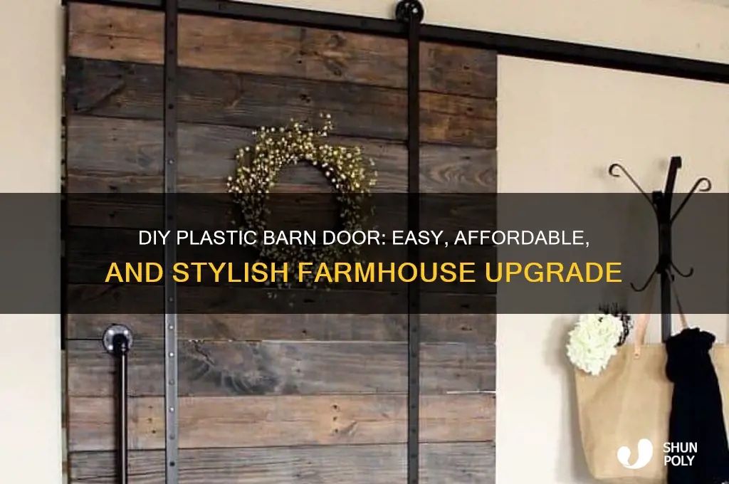 how to make a plastic barn door