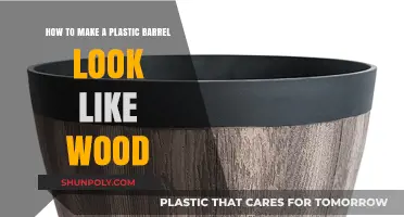 Transform Plastic Barrels into Realistic Wood Finish: DIY Guide