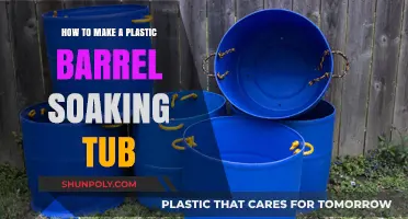 DIY Plastic Barrel Soaking Tub: Relaxation on a Budget