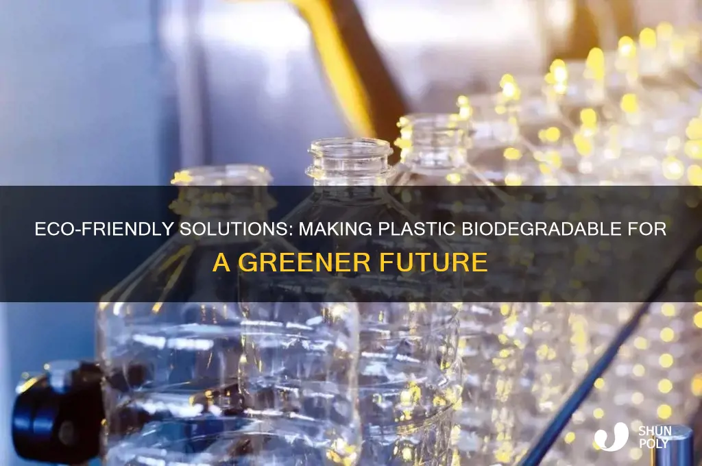 how to make a plastic biodegradable