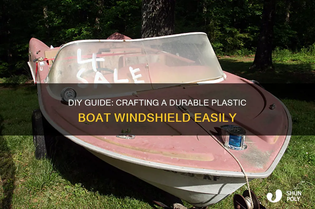 how to make a plastic boat windshield