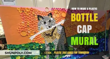 Creative Upcycling: Crafting a Vibrant Plastic Bottle Cap Mural
