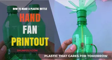 DIY Plastic Bottle Hand Fan Printout: Easy Crafting Guide