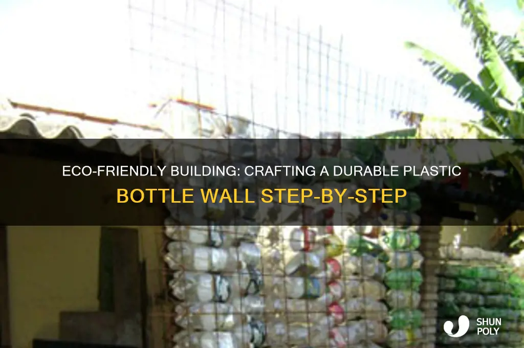 how to make a plastic bottle wall