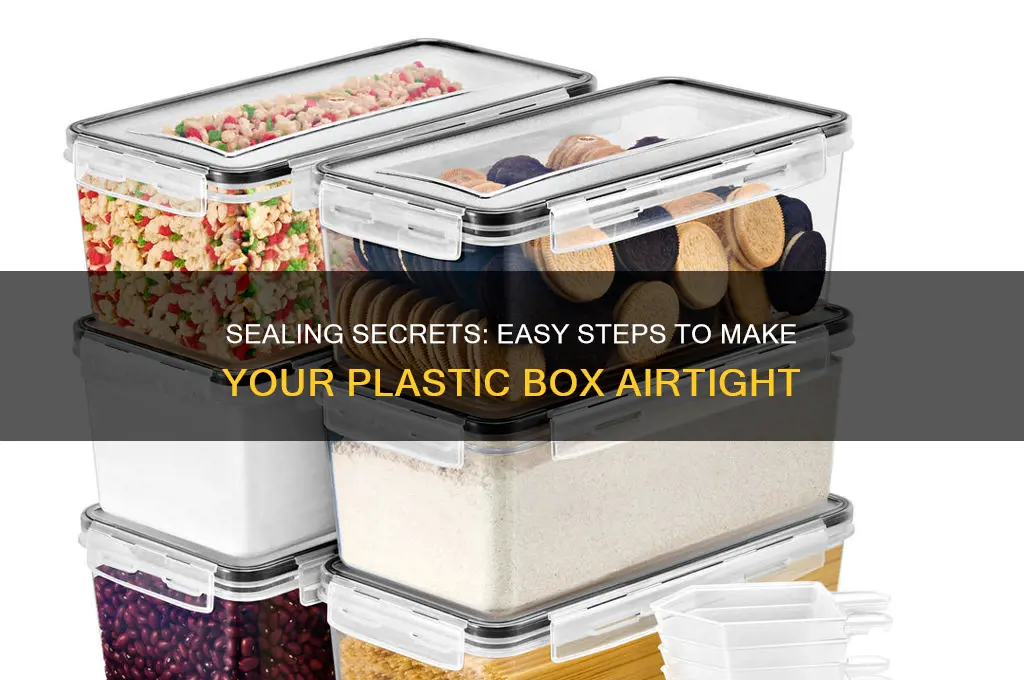 how to make a plastic box airtight