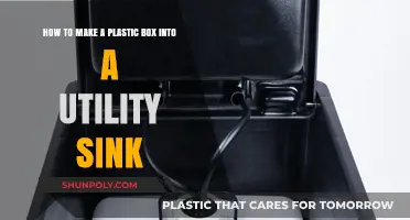 Transforming a Plastic Box into a Functional Utility Sink: DIY Guide