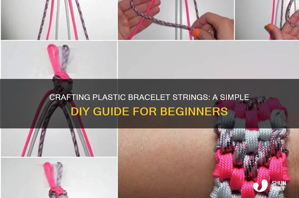 how to make a plastic bracelet string