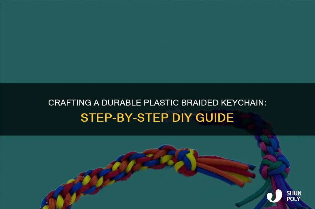 how to make a plastic braided keychain
