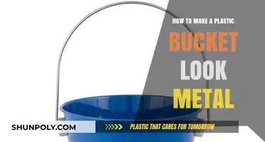 Transform Your Plastic Bucket: Achieve a Realistic Metal Finish Easily