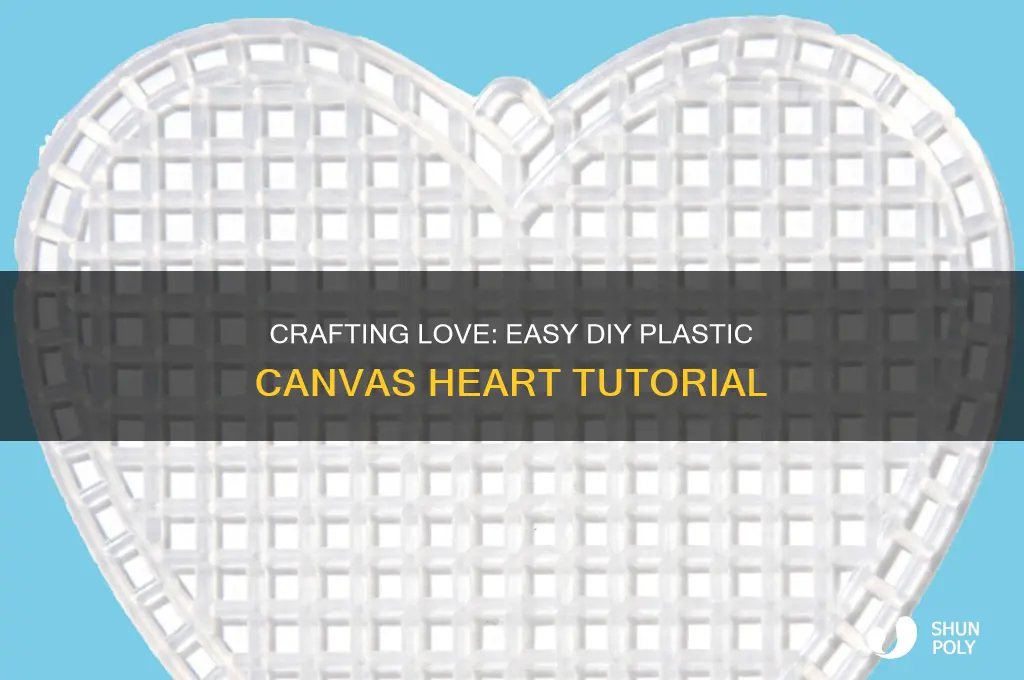 how to make a plastic canvas heart
