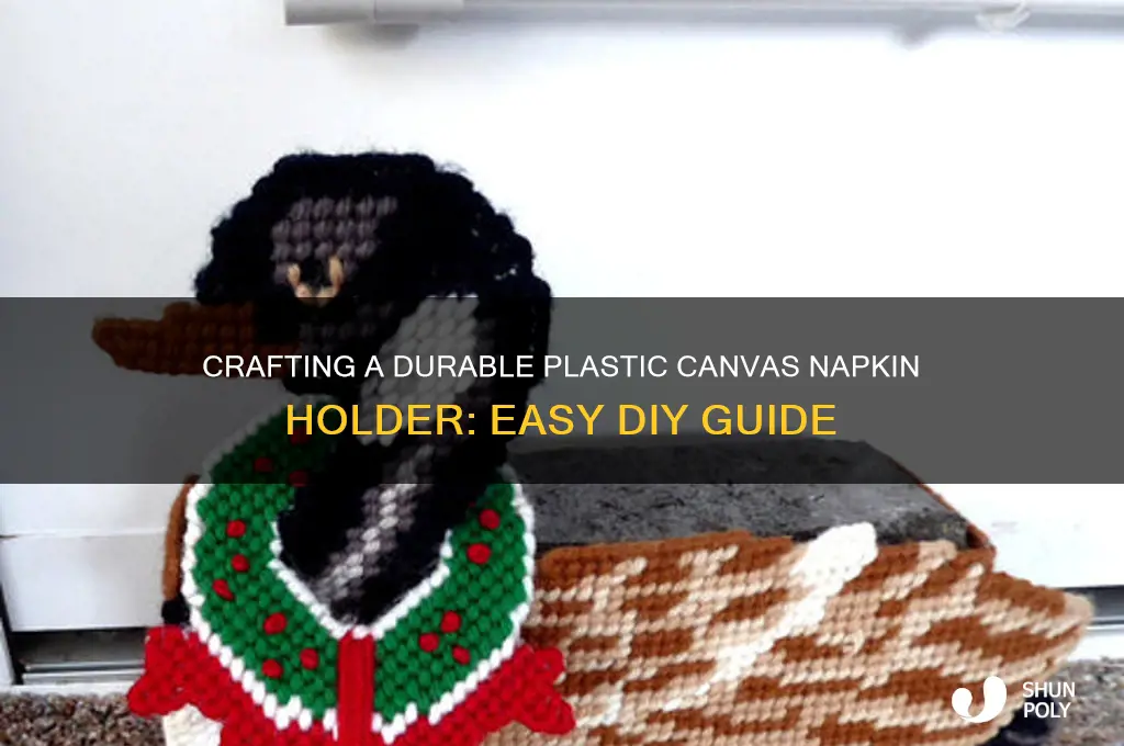 how to make a plastic canvas napkin holder