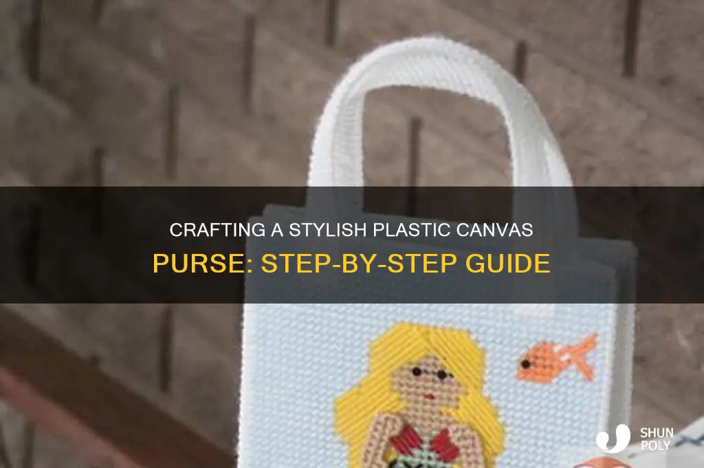 how to make a plastic canvas purse