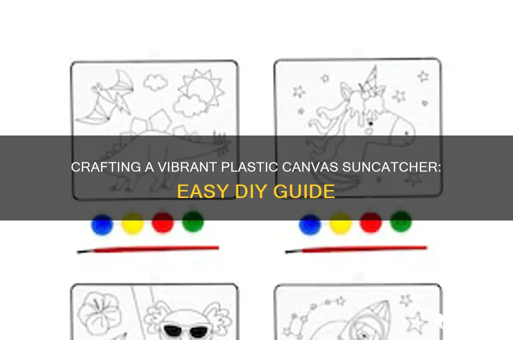 how to make a plastic canvas suncatcher