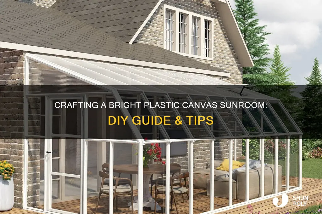 how to make a plastic canvas sunroom