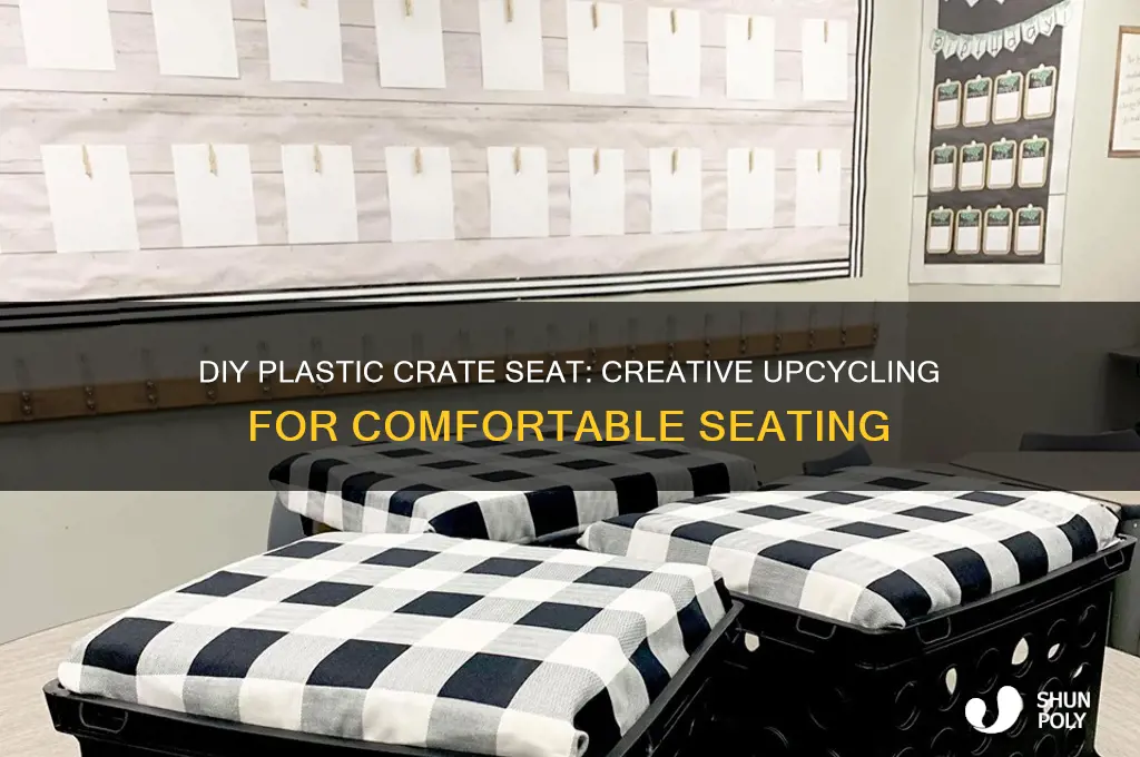 how to make a plastic crate seat