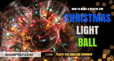 DIY Plastic Cup Christmas Light Ball: Easy Holiday Decor Guide