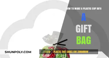 Creative Upcycling: Transforming Plastic Cups into Unique Gift Bags