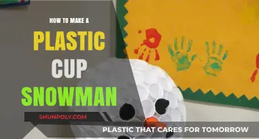 Crafting a Charming Plastic Cup Snowman: Easy DIY Guide