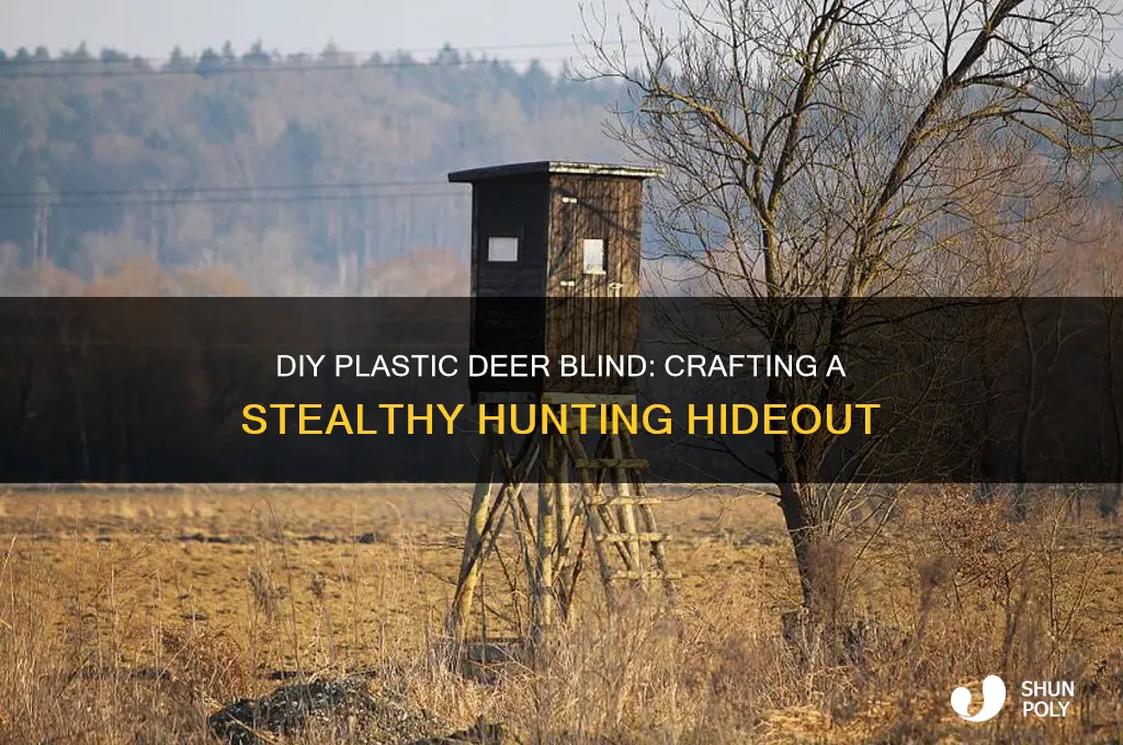 how to make a plastic deer blind