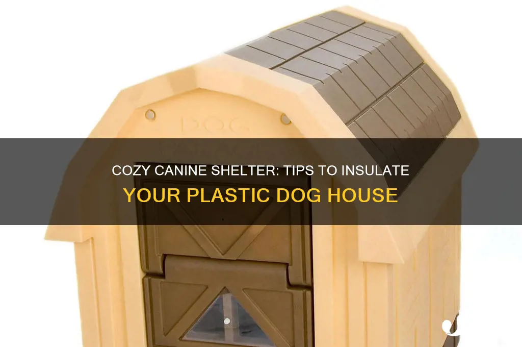 how to make a plastic dog house warmer