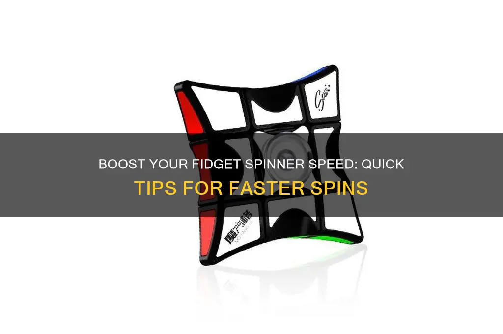 how to make a plastic fidget spinner spin faster