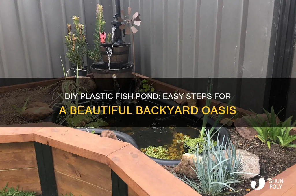 how to make a plastic fish pond