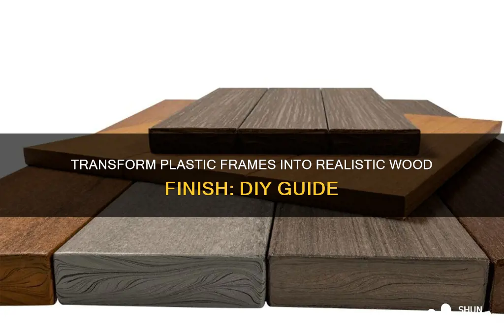 how to make a plastic frame look like wood