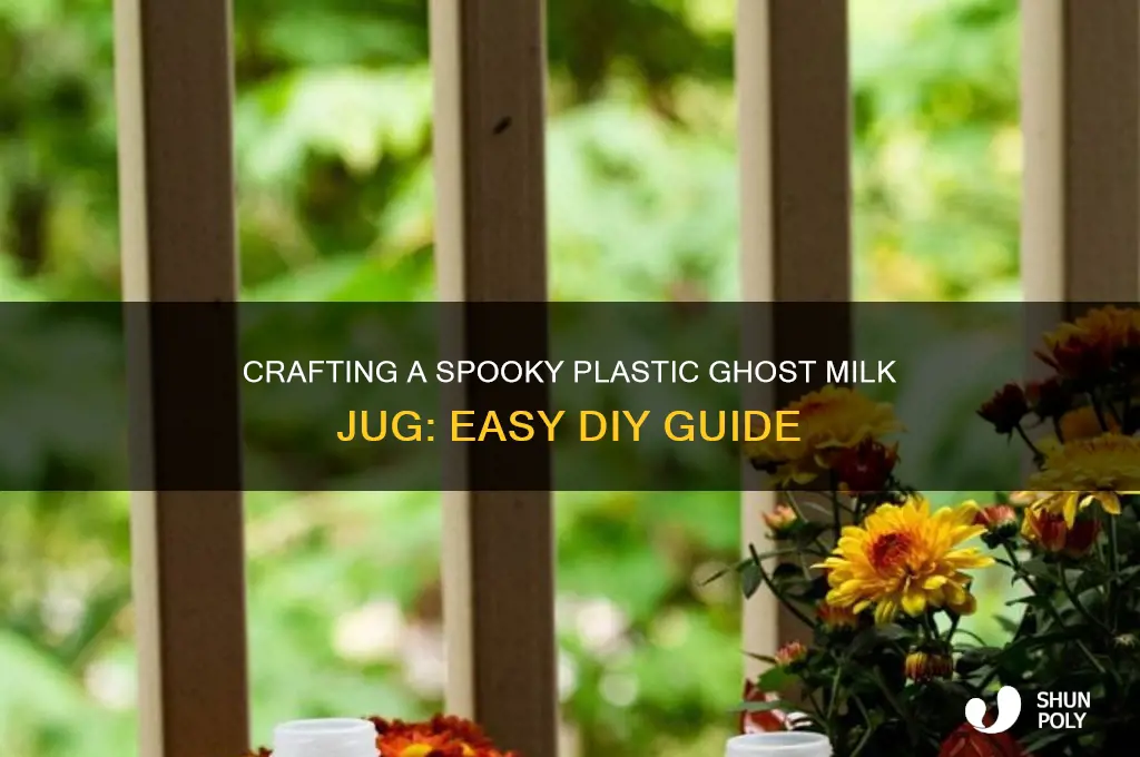 how to make a plastic ghost milk jug