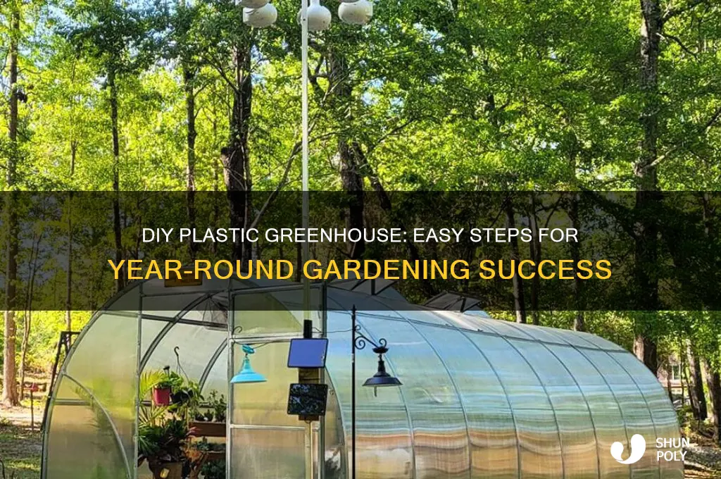how to make a plastic greenhouse