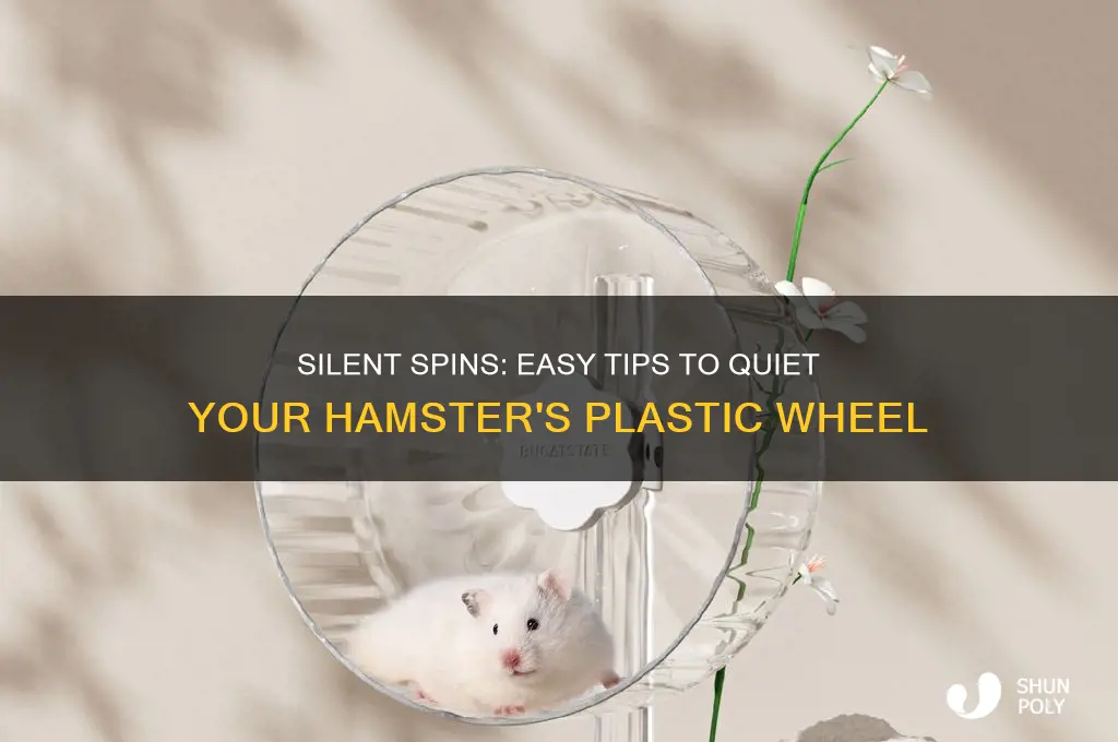 how to make a plastic hamster wheel quiet