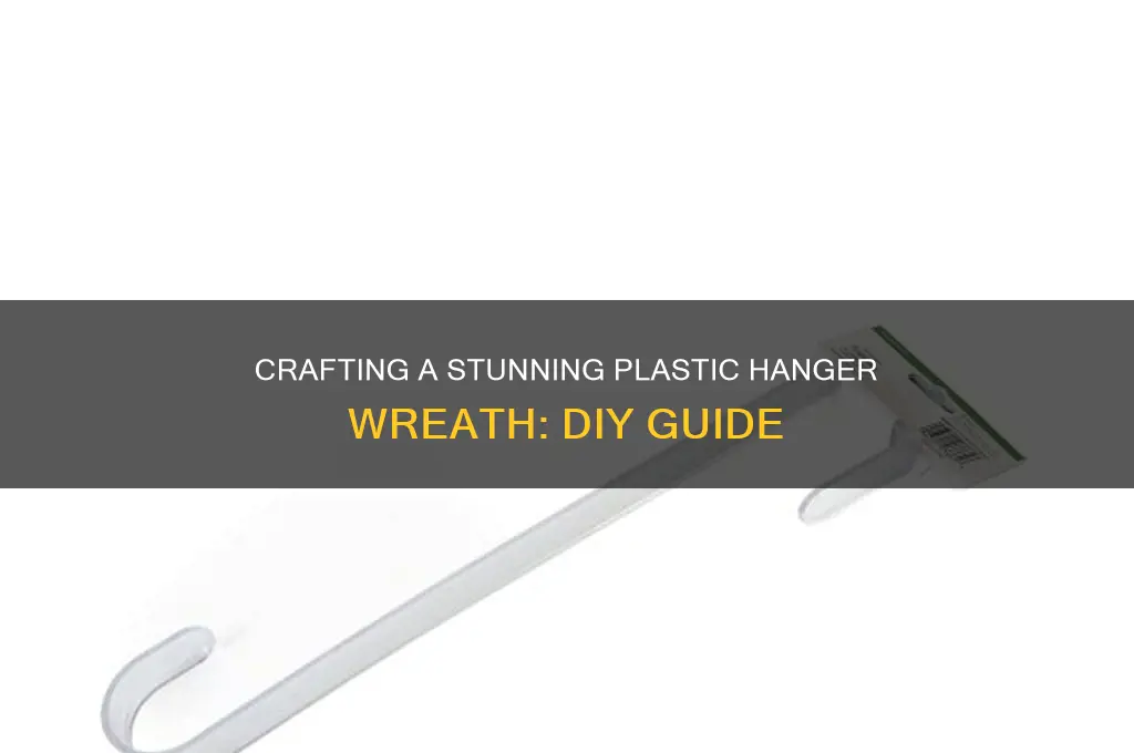 how to make a plastic hangar wreath