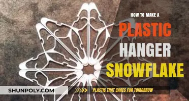 Crafting Delicate Snowflake Ornaments from Recycled Plastic Hangers