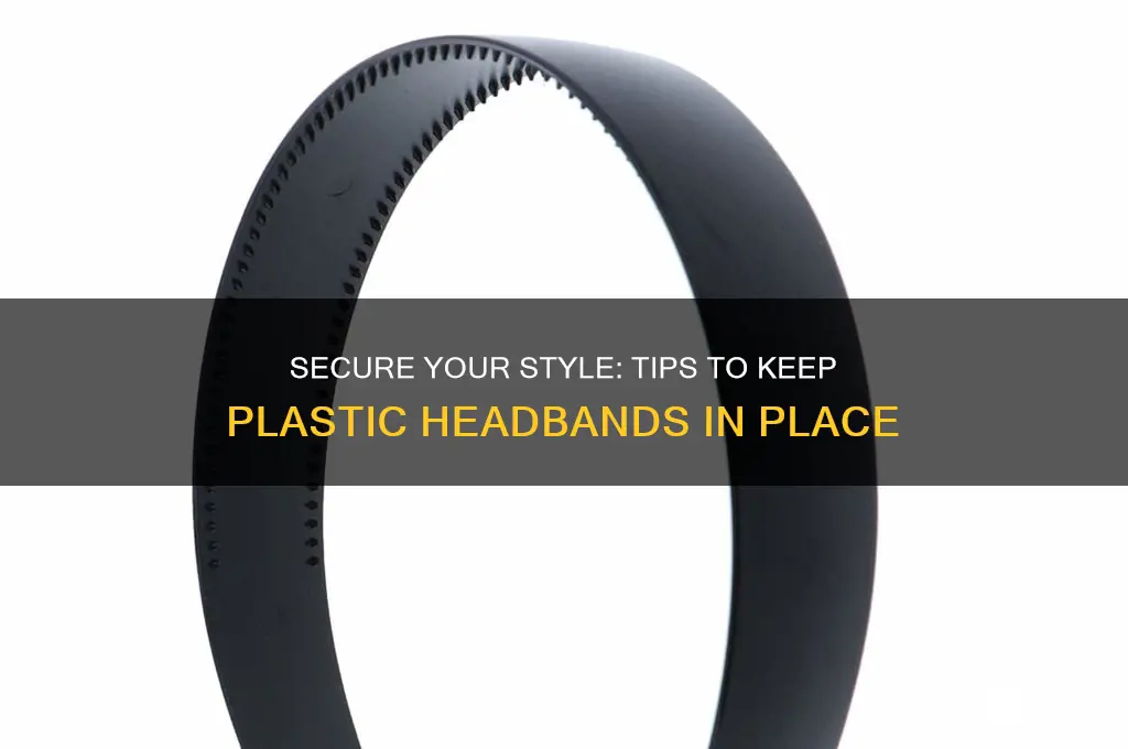 how to make a plastic headband stay in place