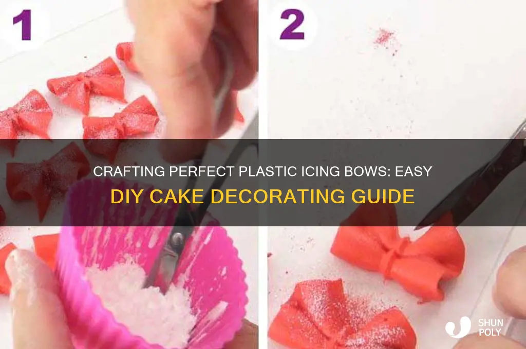 how to make a plastic icing bow