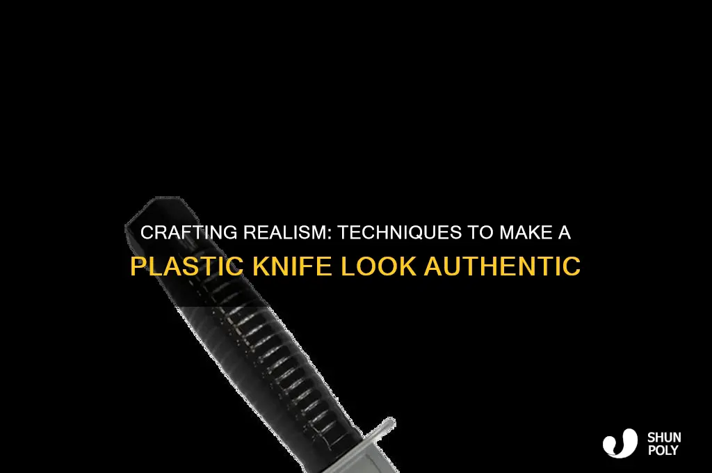 how to make a plastic knife look real
