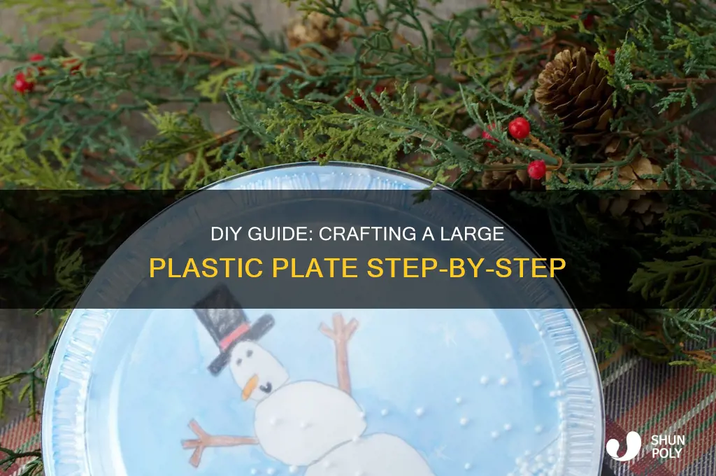 how to make a plastic large plate