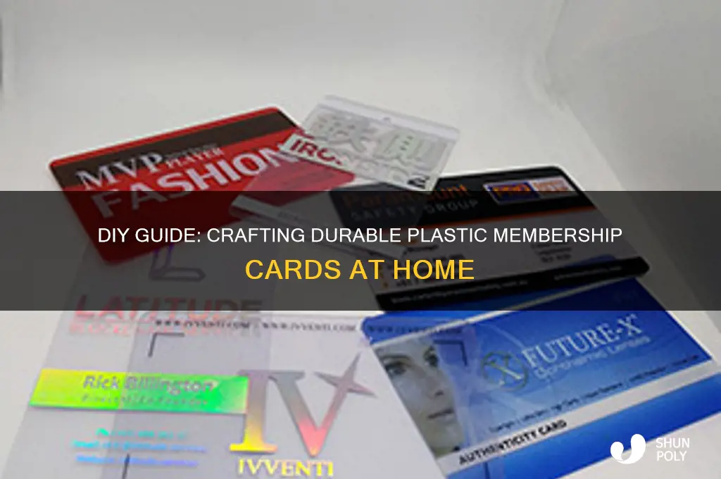 how to make a plastic membership card