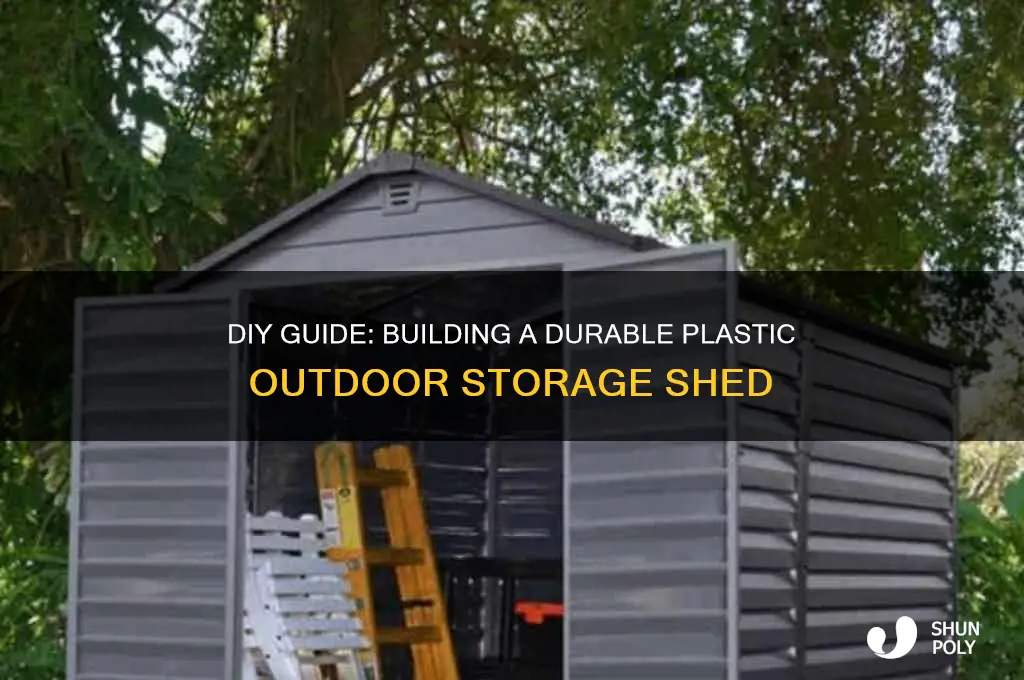 how to make a plastic outdoor storage shed