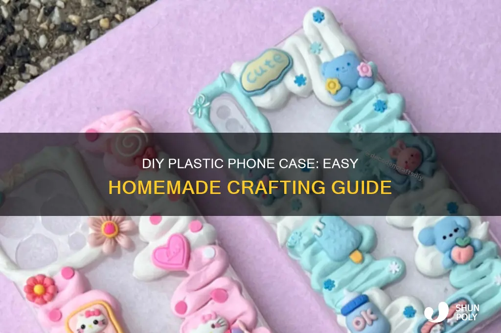 how to make a plastic phone case at home